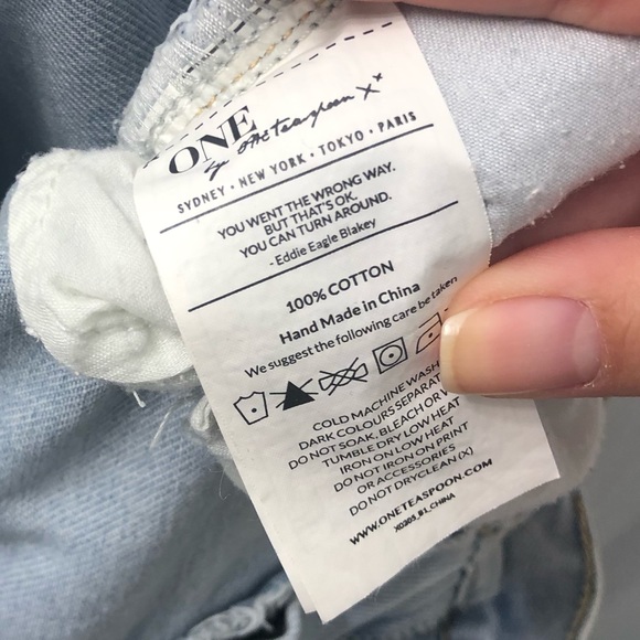 ONE Teaspoon 100% Cotton Jeans - Picture 7 of 8